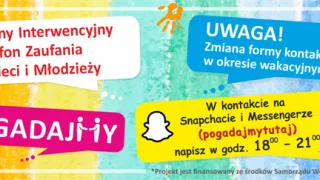 Plakat promujący telefon zaufania